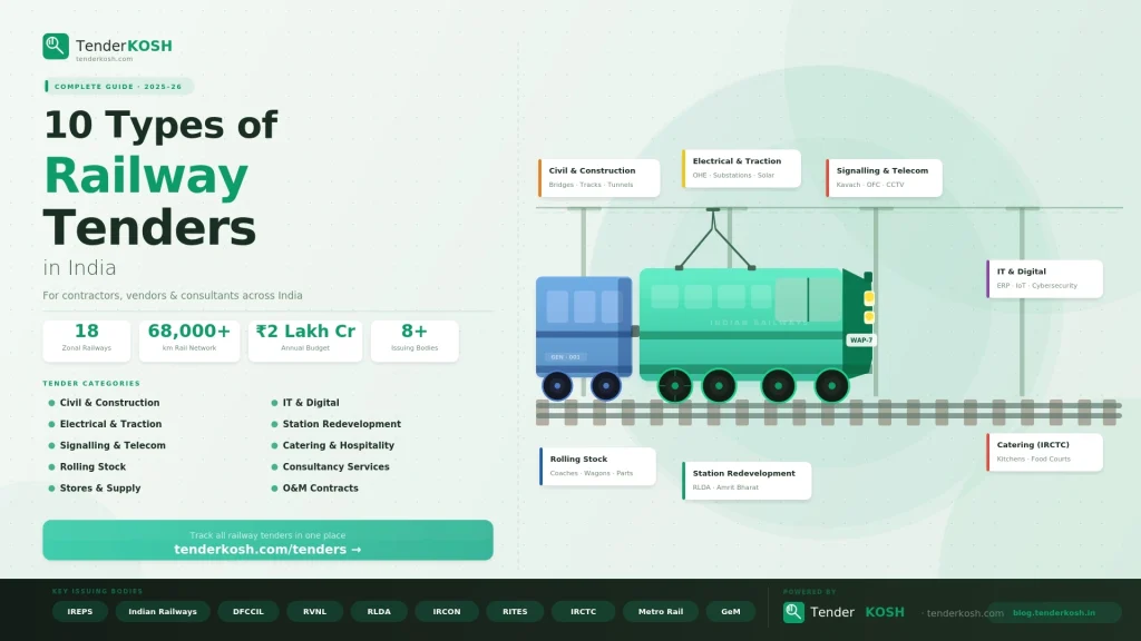 types of railway tenders in India
