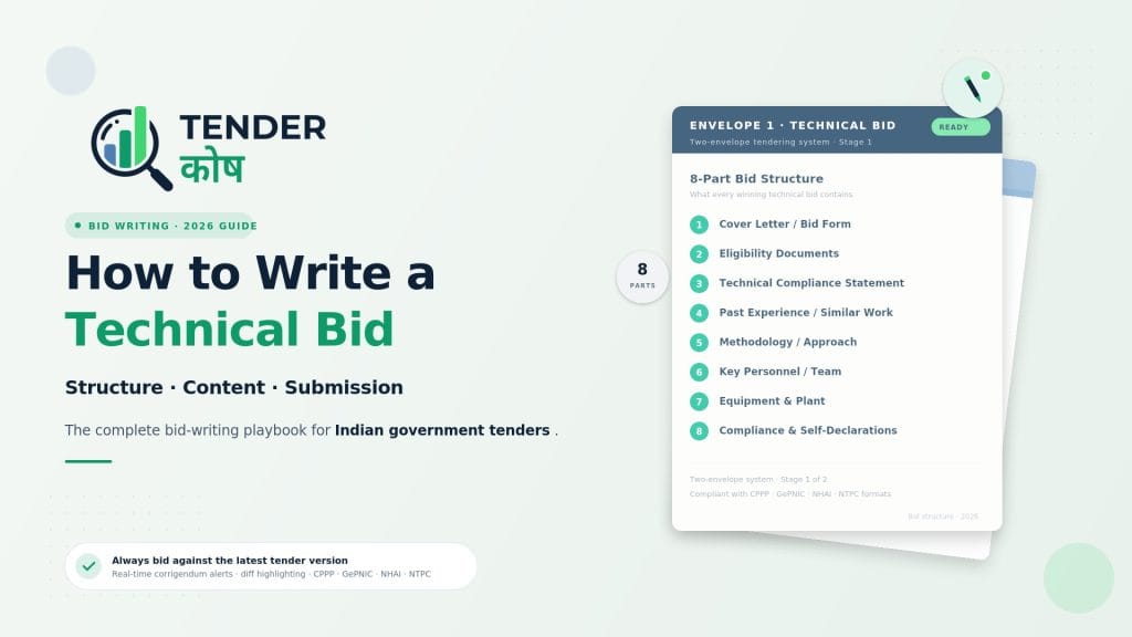 how to write technical bid government tenders