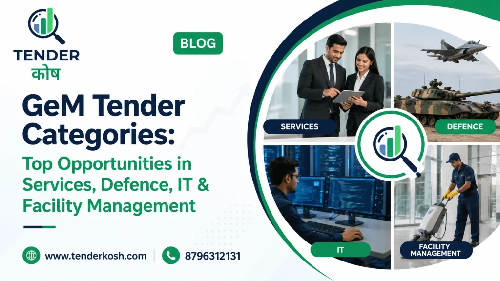 GeM Tender Categories: Top Opportunities in Services, Defence, IT & Facility Management