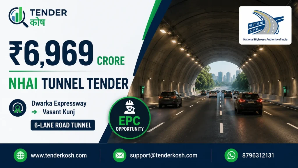 NHAI Tunnel Tender ₹6,969 Cr Dwarka Expressway Project Contractors Must Track